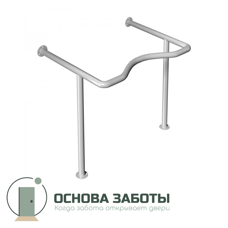 Поручень опорный для раковины, фигурный, ST3, D38