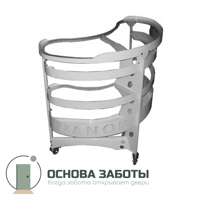 Столик медицинский КИУС овальный передвижной разборный