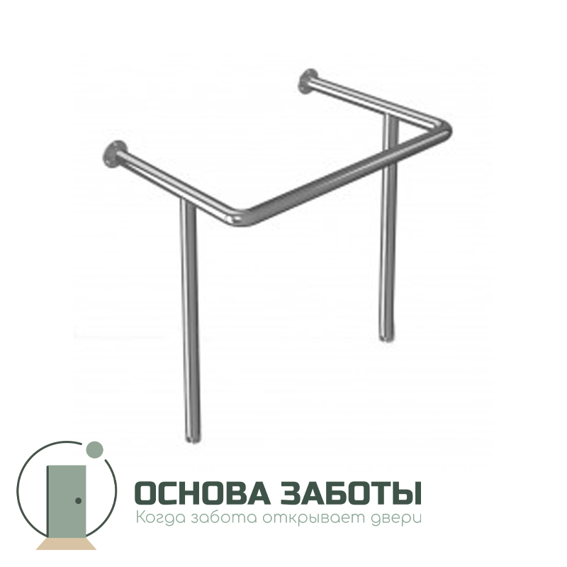 Поручень опорный для санузла, тип 1, AISI 304, D38