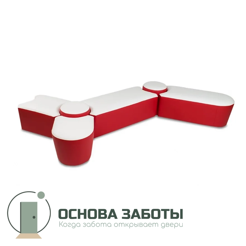 Секция диванов для холлов и больших залов «Молекула»