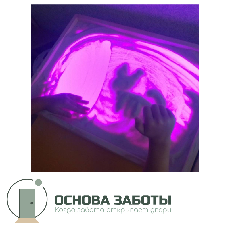 Световая панель для рисования песком без опоры