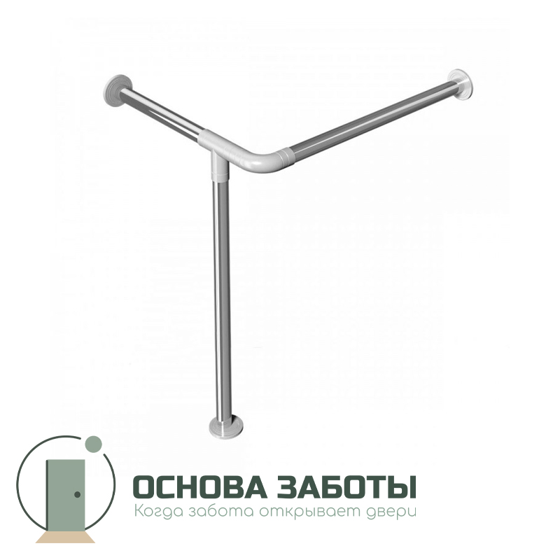 Поручень опорный, для раковины, прав, AISI304+PA, D32