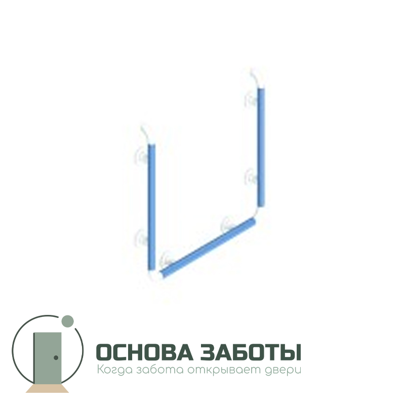 Поручень опорный, для зеркала, М1, AL/PVC, kit