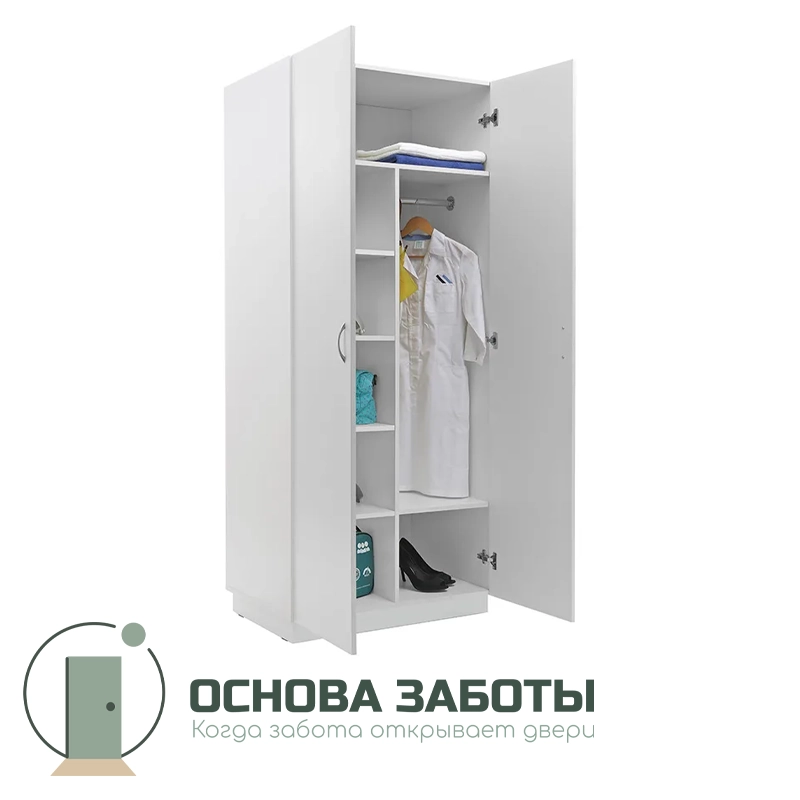 Шкаф медицинский MF LH-2 1980 для одежды на цоколе