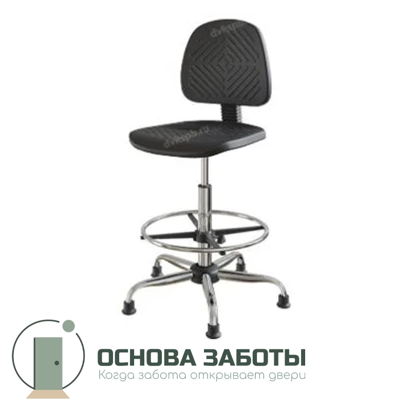Стул полиуретановый «Бета 2» высокий с кольцом