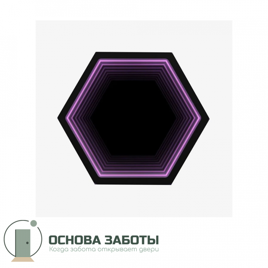 Светозвуковая панель "Бесконечность шестиугольник"