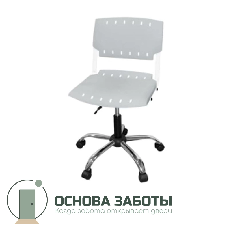 Кресло лабораторное СТП-Р-1.02.1 пластиковое на газлифте