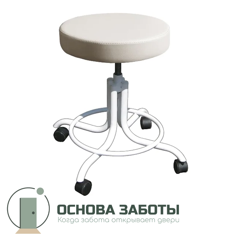 Табурет медицинский винтовой М92-101 с увеличенным сидением
