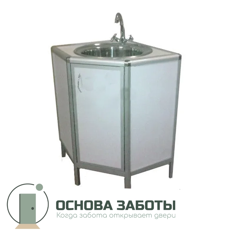 Тумба с мойкой угловая лабораторная СЛМ1-02