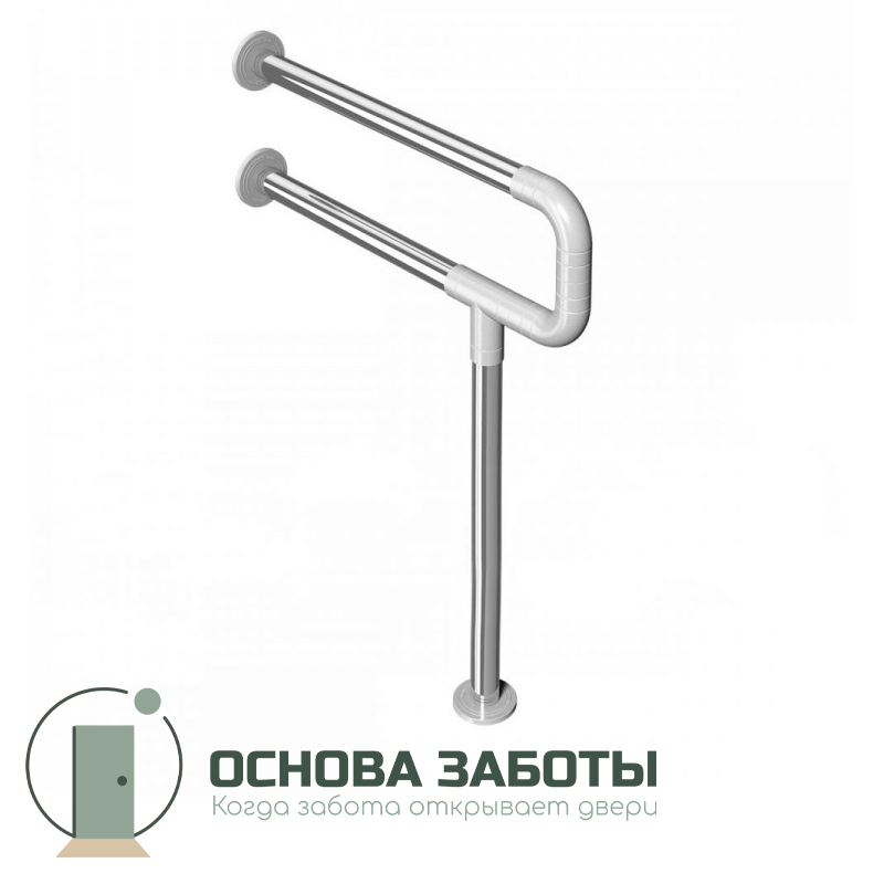 Поручень опорный для санузла, AISI304+PA, D32