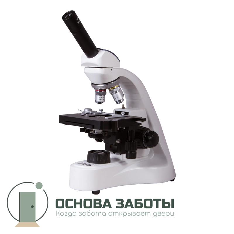 Микроскоп световой лабораторный Levenhuk MED 10M монокулярный медицинский