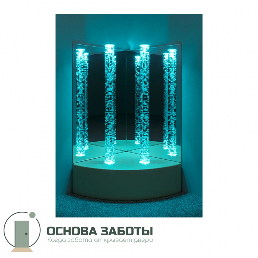 Сенсорный уголок с двумя колоннами