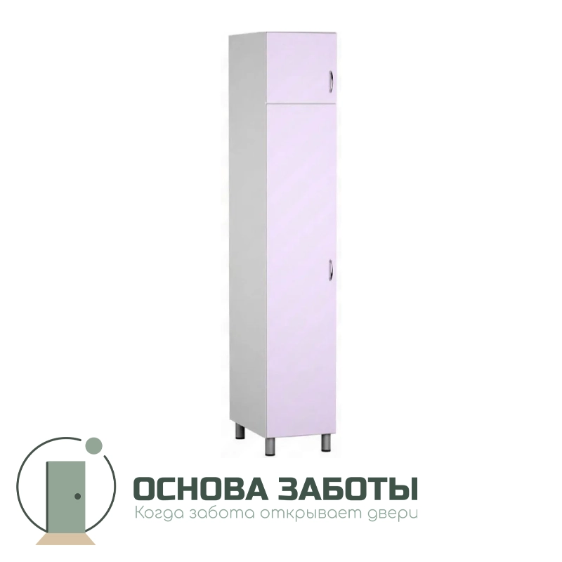 Шкаф медицинский ШК.36.00 для одежды одностворчатый с антресолью